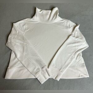 Athleta Cropped Turtleneck Sweatshirt, Size M